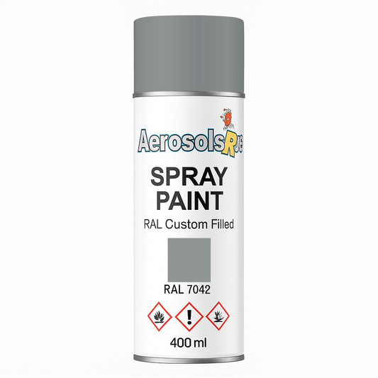 RAL 7042- 400ml Aerosol Spray Paint Any Finish