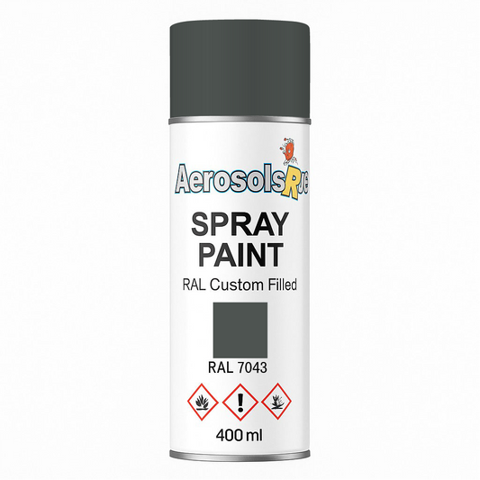 RAL 7043- 400ml Aerosol Spray Paint Any Finish