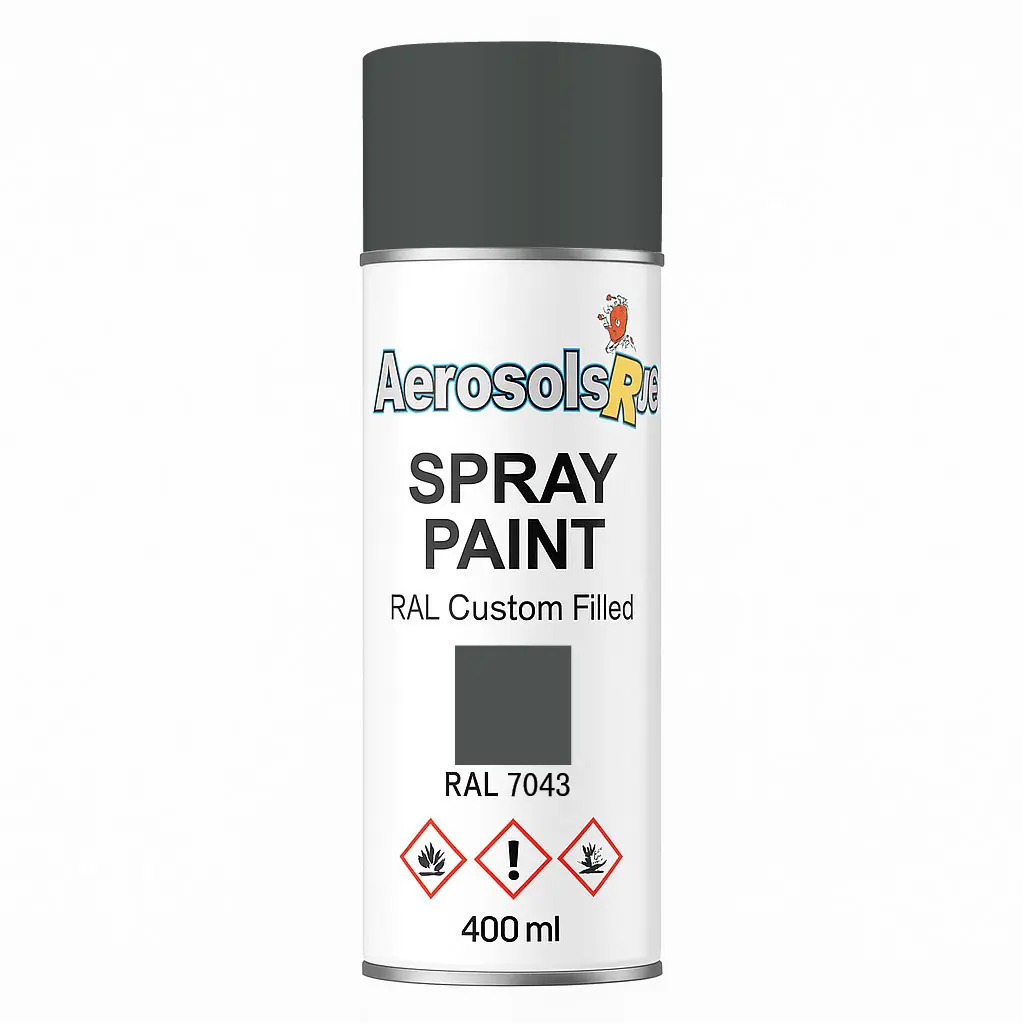 RAL 7043- 400ml Aerosol Spray Paint Any Finish Aerosols R us