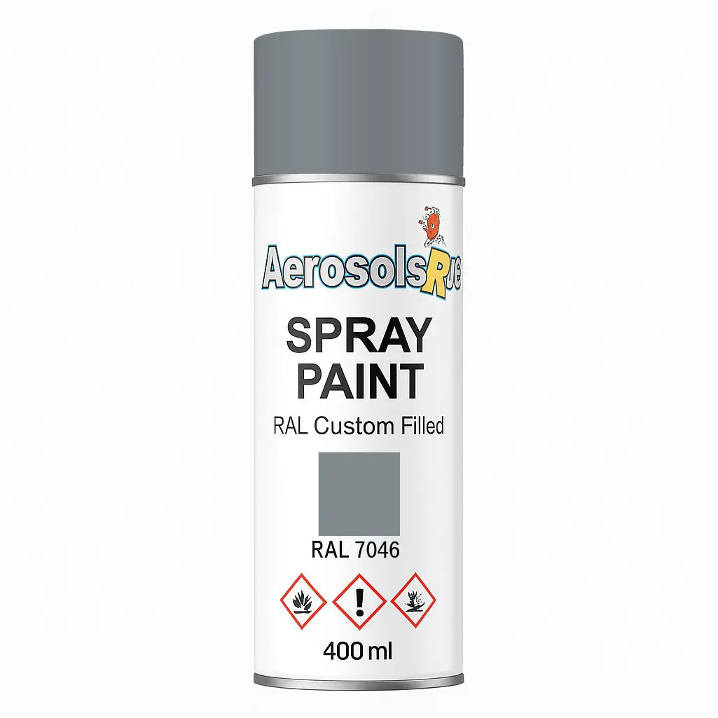 RAL 7046- 400ml Aerosol Spray Paint Any Finish Aerosols R us
