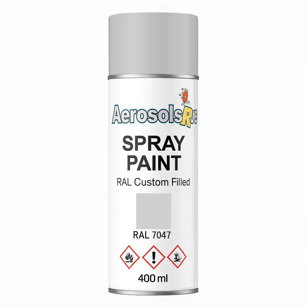 RAL 7047- 400ml Aerosol Spray Paint Any Finish Aerosols R us