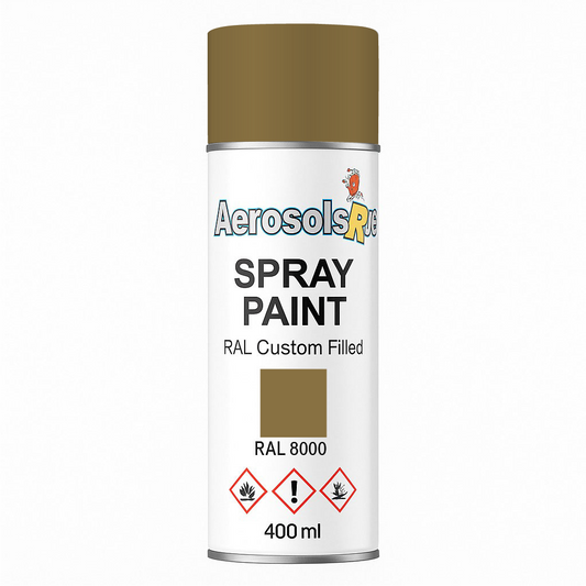 RAL 8000- 400ml Aerosol Spray Paint Any Finish