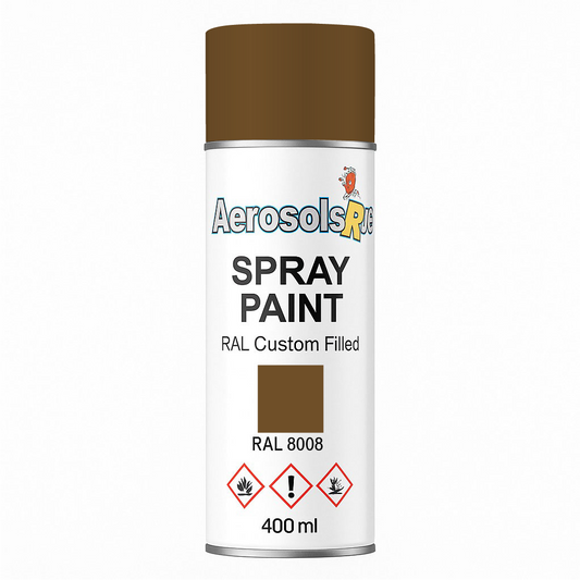 RAL 8008- 400ml Aerosol Spray Paint Any Finish