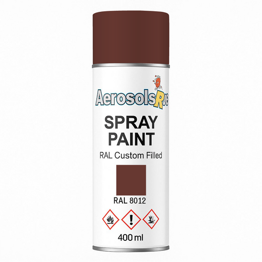 RAL 8012- 400ml Aerosol Spray Paint Any Finish