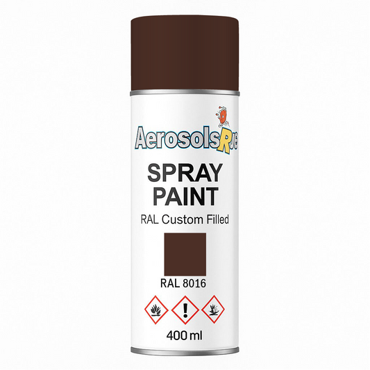 RAL 8016- 400ml Aerosol Spray Paint Any Finish