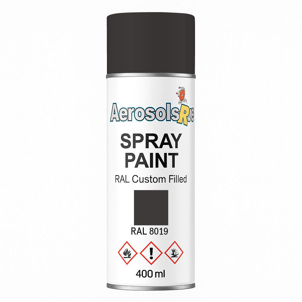 RAL 8019- 400ml Aerosol Spray Paint Any Finish