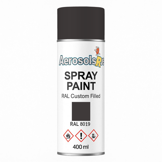 RAL 8019- 400ml Aerosol Spray Paint Any Finish