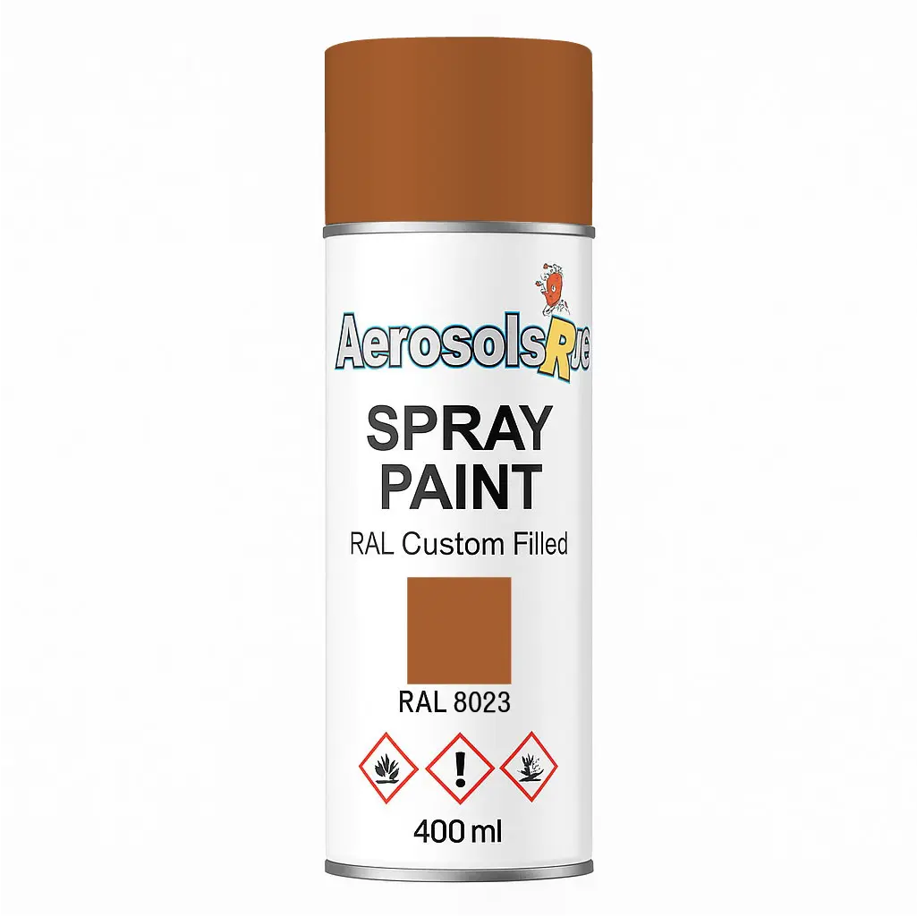 RAL 8023- 400ml Aerosol Spray Paint Any Finish Aerosols R us
