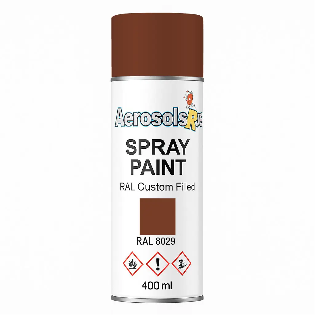 RAL 8029- 400ml Aerosol Spray Paint Any Finish Aerosols R us