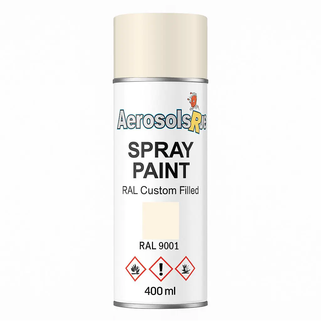 RAL 9001- 400ml Aerosol Spray Paint Any Finish Aerosols R us
