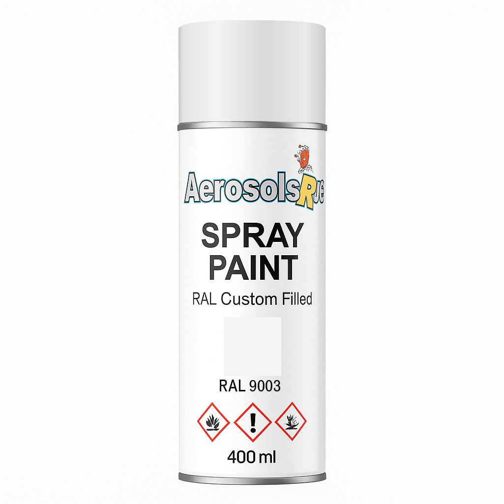 RAL 9003- 400ml Aerosol Spray Paint Any Finish