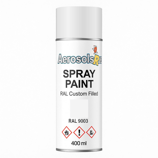 RAL 9003- 400ml Aerosol Spray Paint Any Finish