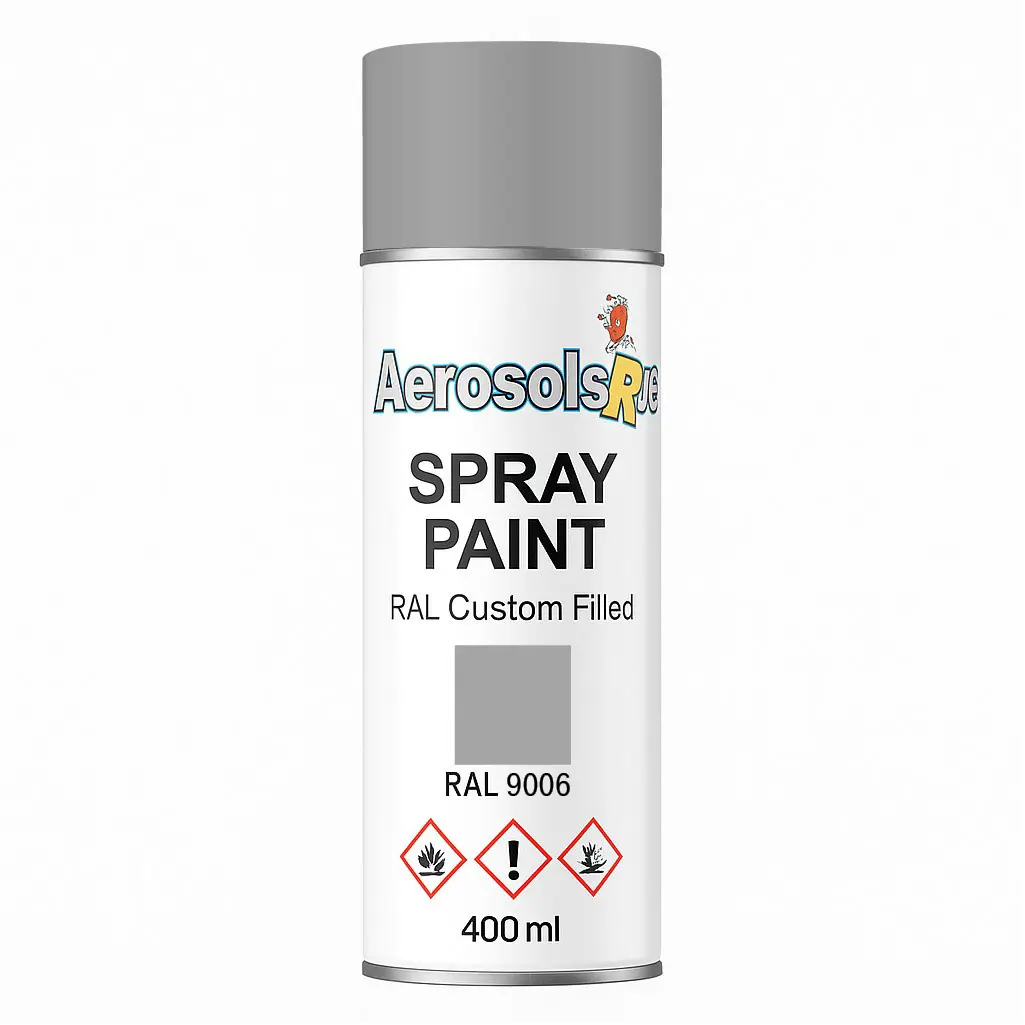 RAL 9006- 400ml Aerosol Spray Paint Any Finish Aerosols R us