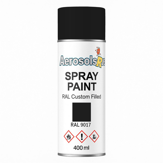 RAL 9017- 400ml Aerosol Spray Paint Any Finish