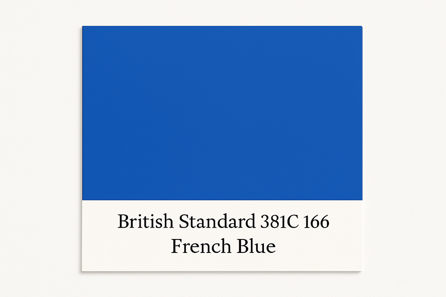 Colour Swatch British Standard 381C 166 French blue Hex Code #2458af Do Not Display Hex Code