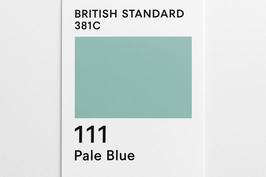 Colour Swatch Card British Standard 381C 111 Pale Blue - Hex Code #8cc5bb DO NOT DISPLAY HEX CODE