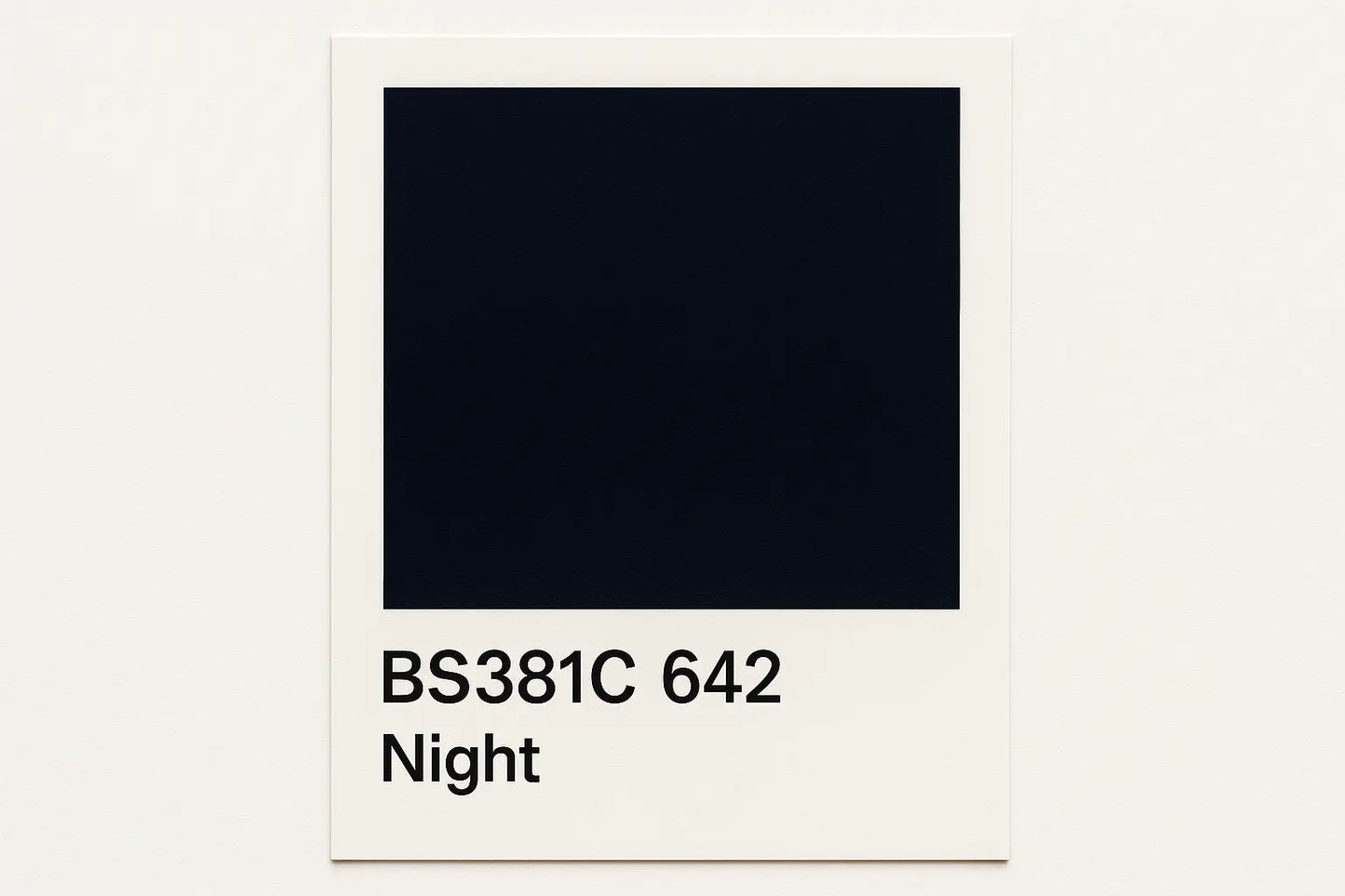 Create a colour swatch Card BS381C 642 Night
