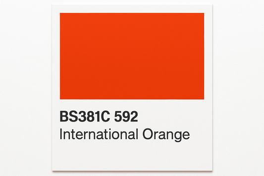 Create Colour Swatch BS381C 592 International orange