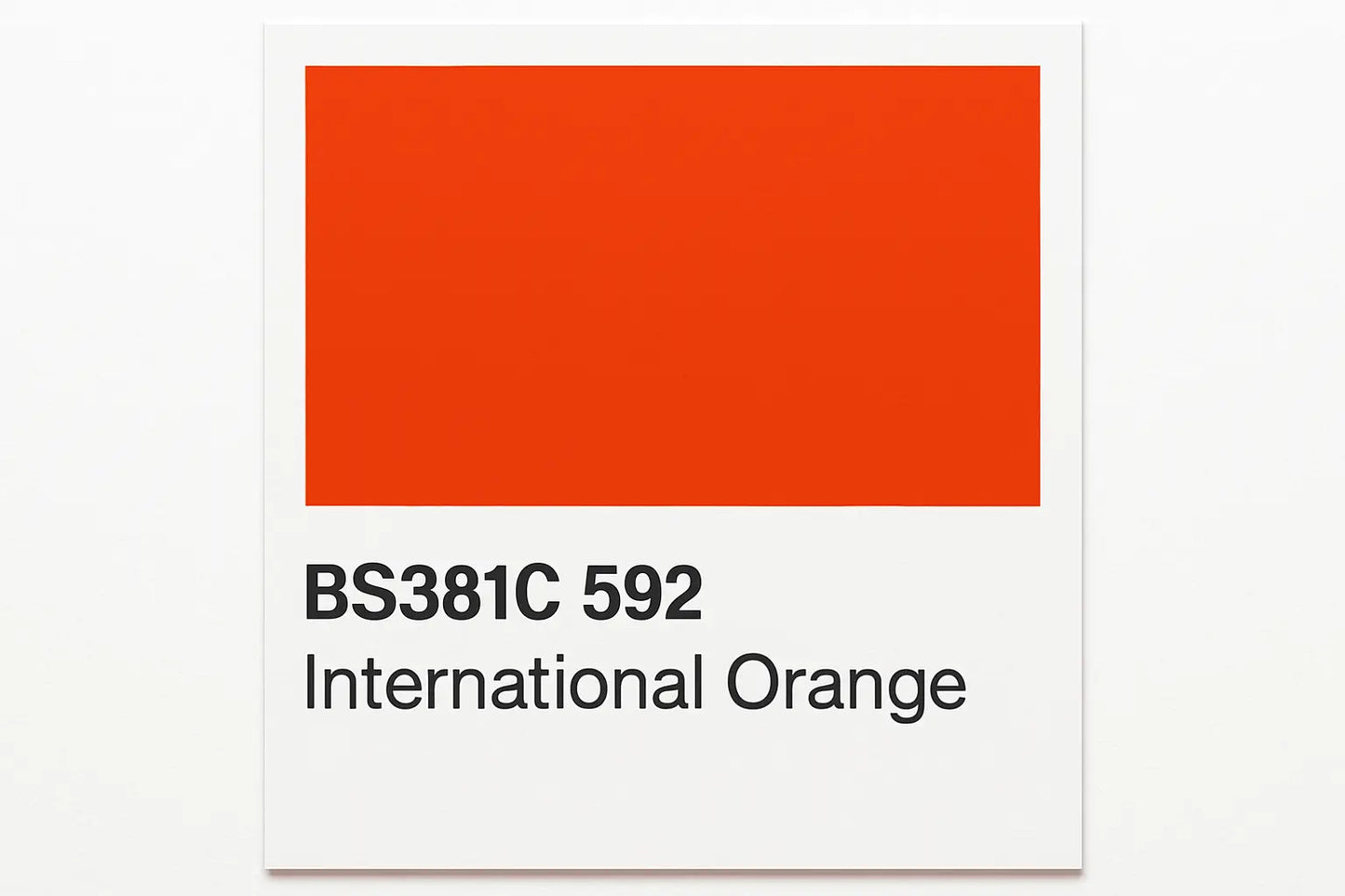 Create Colour Swatch BS381C 592 International orange
