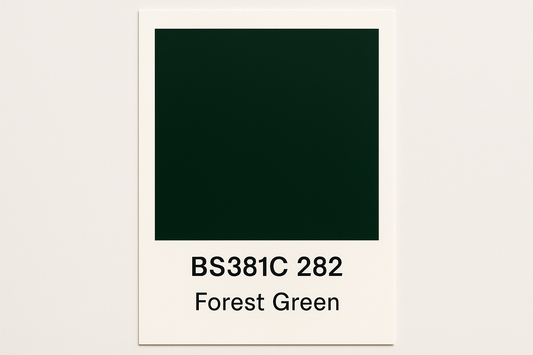 Create Colour Swatch Card BS381C 282 Forest green