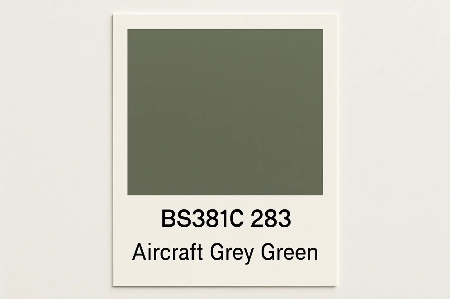 Create Colour Swatch Card BS381C 283 Aircraft grey green