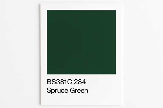 Create Colour Swatch Card BS381C 284 Spruce green