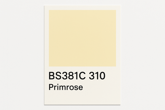 Create Colour Swatch Card BS381C 310 Primrose