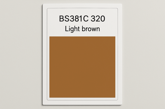 create Colour Swatch Card BS381C 320 Light brown
