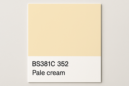 Create Colour Swatch Card BS381C 352 Pale cream