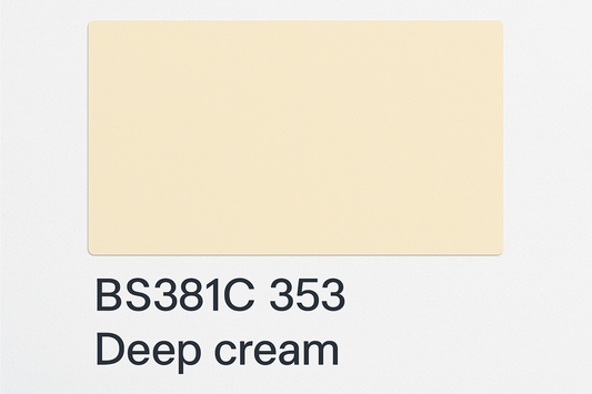 Create Colour Swatch Card BS381C 353 Deep cream