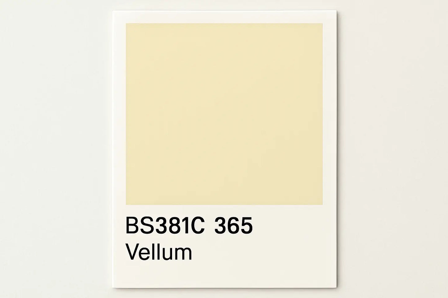 Create Colour Swatch Card BS381C 365 Vellum