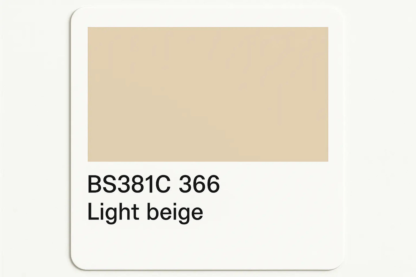 Create Colour Swatch Card BS381C 366 Light beige
