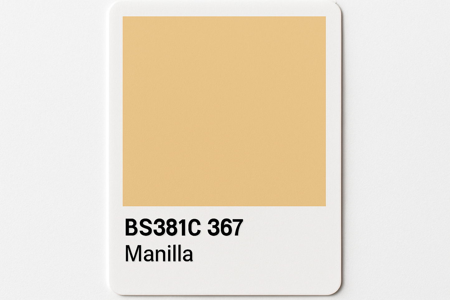 Create Colour Swatch Card BS381C 367 Manilla