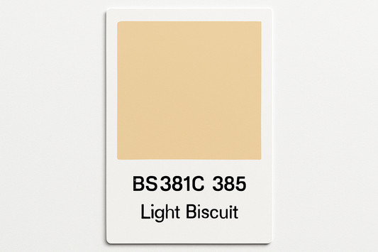 Create Colour Swatch Card BS381C 385 Light biscuit