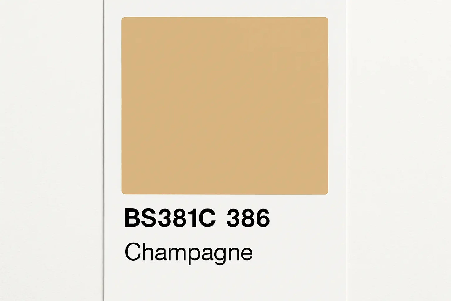 Create Colour Swatch Card BS381C 386 Champagne