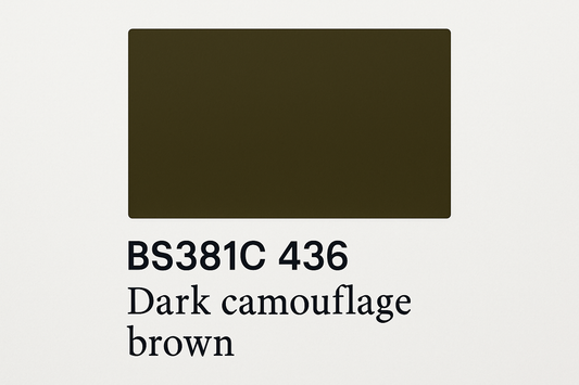 Create Colour Swatch Card BS381C 436 Dark camouflage brown