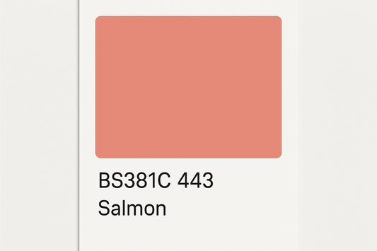 Create Colour Swatch Card BS381C 443 Salmon