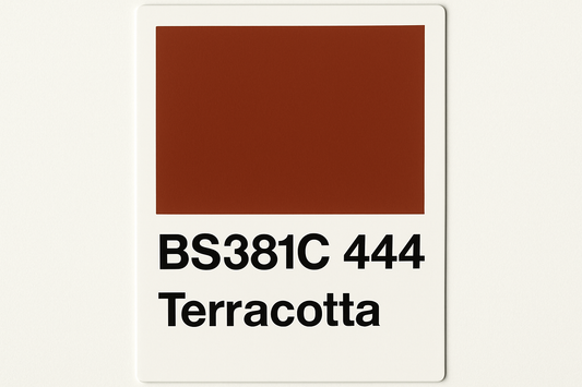 Create Colour Swatch Card BS381C 444 Terracotta