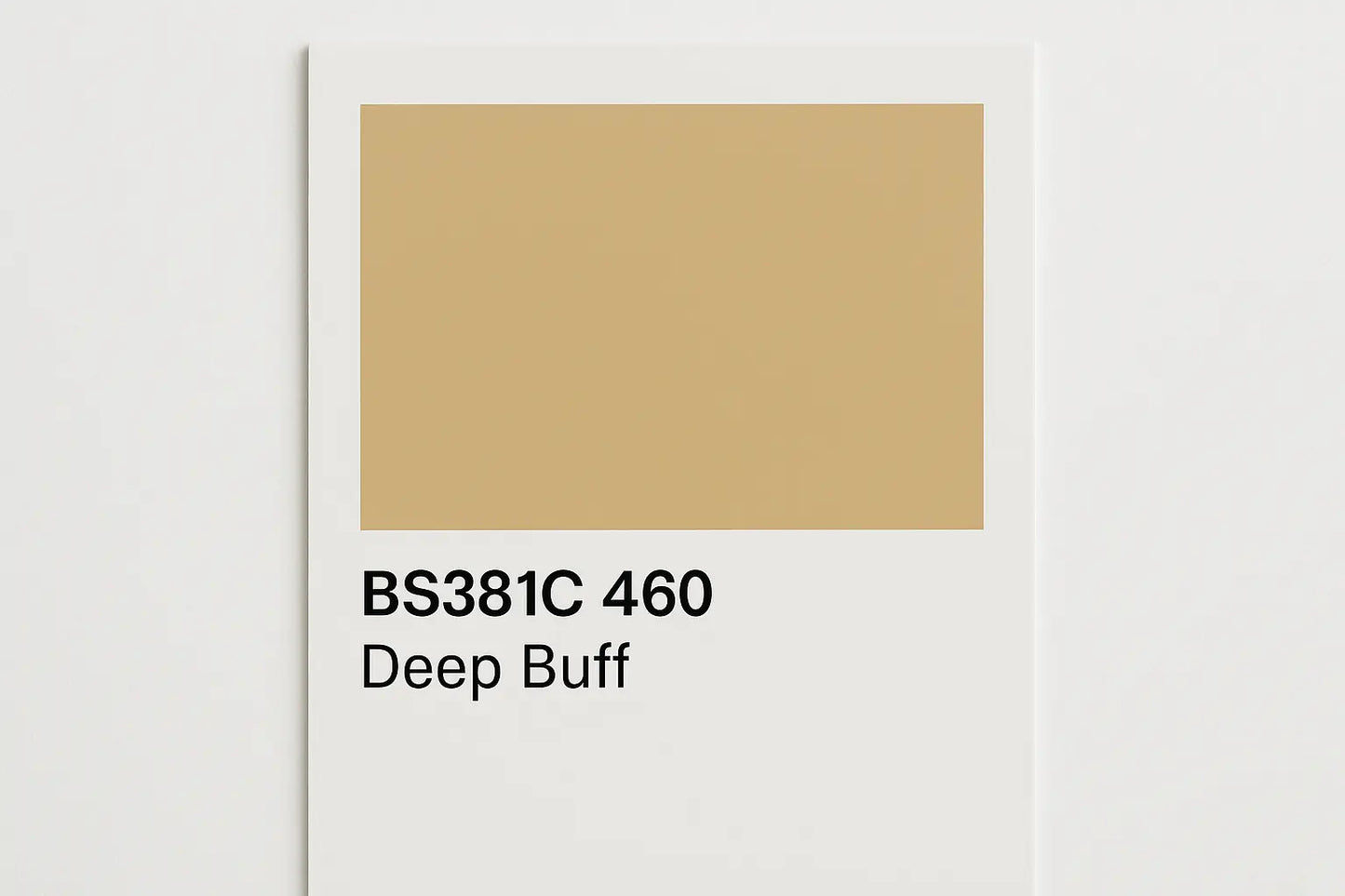 Create Colour Swatch Card BS381C 460 Deep Buff