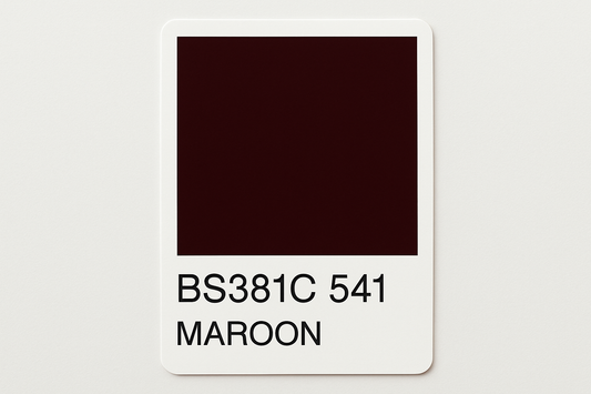 Create Colour Swatch Card BS381C 541 Maroon