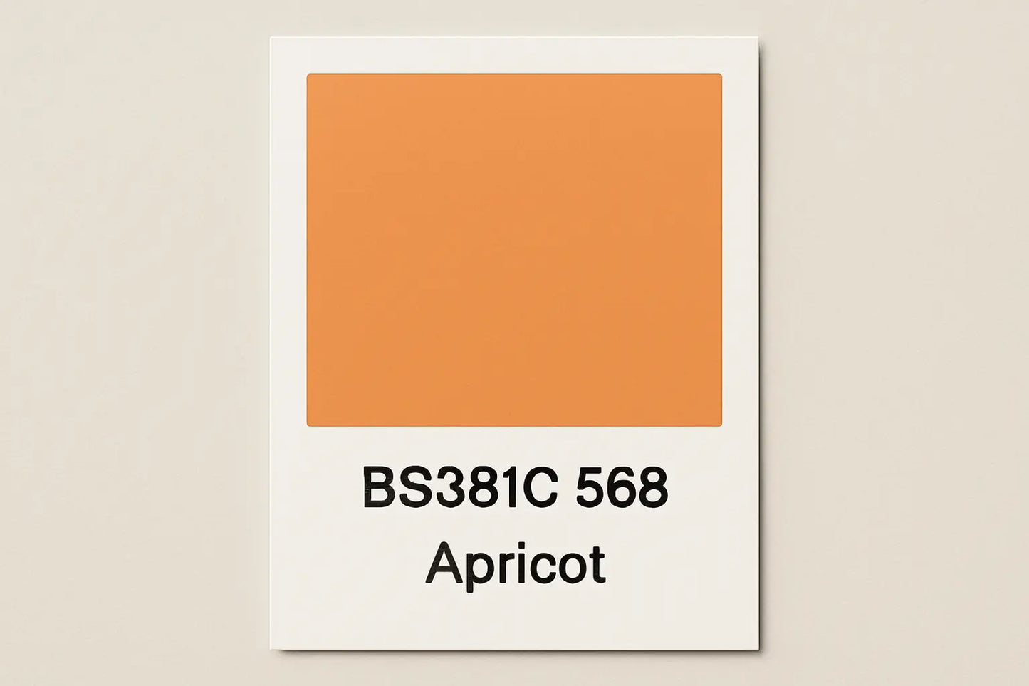 Create Colour Swatch Card BS381C 568 Apricot