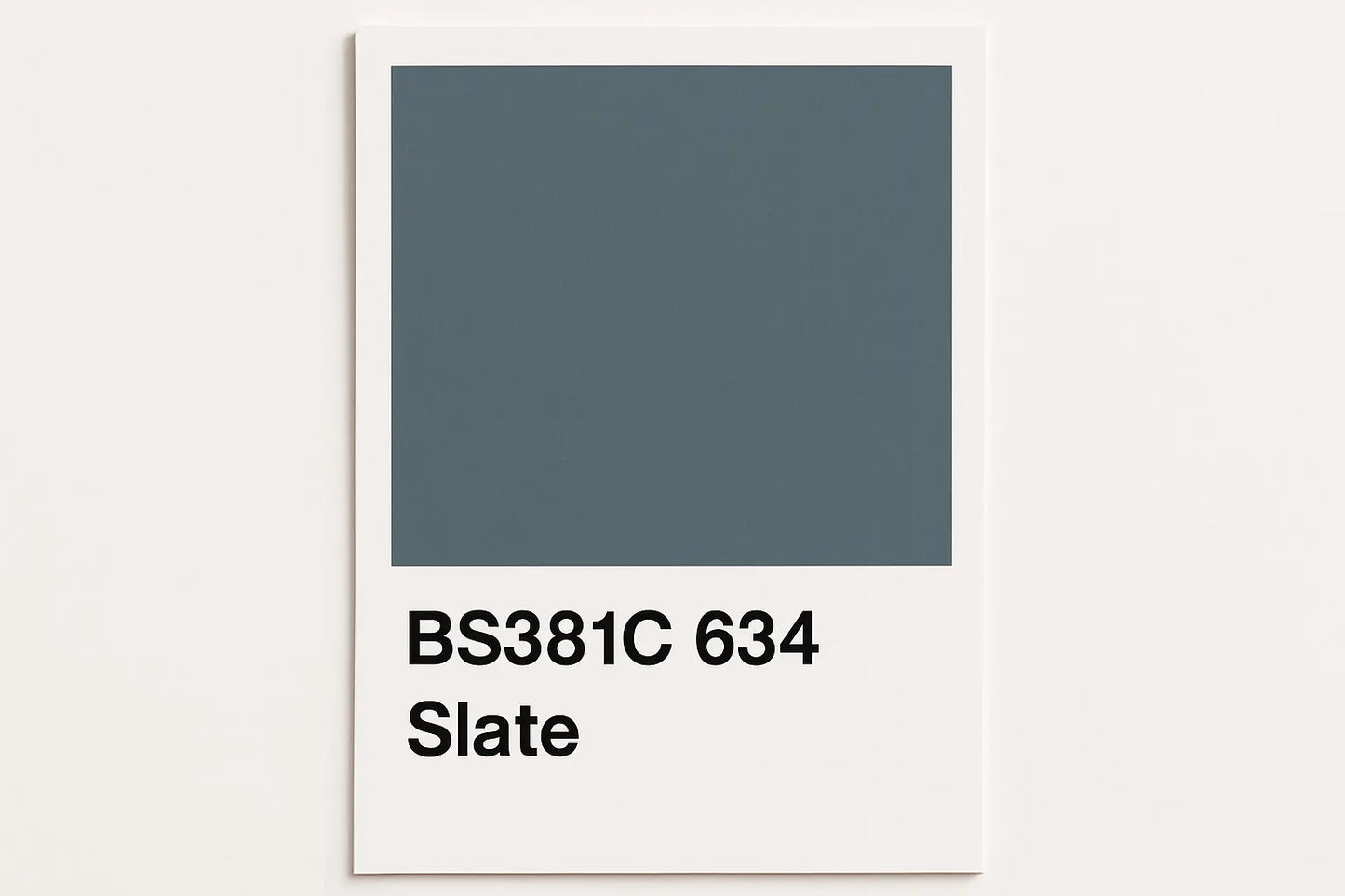 Create Colour Swatch Card BS381C 634 Slate