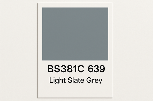 Create Colour Swatch Card BS381C 639 Light slate grey