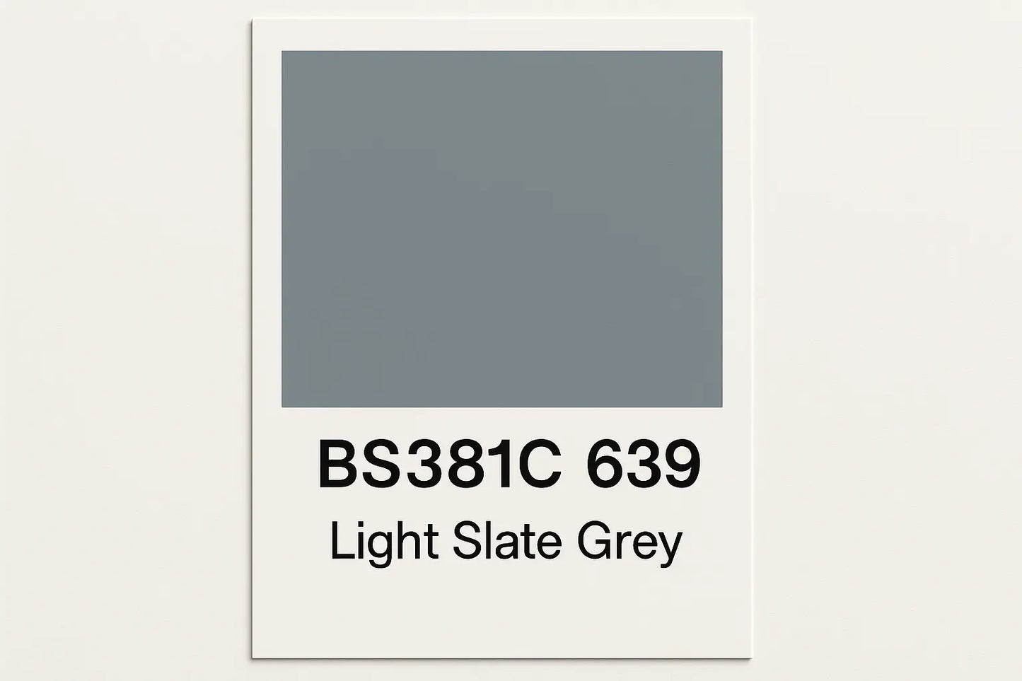 Create Colour Swatch Card BS381C 639 Light slate grey