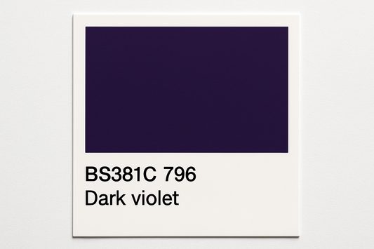 Create colour Swatch Card BS381C 796 Dark violet