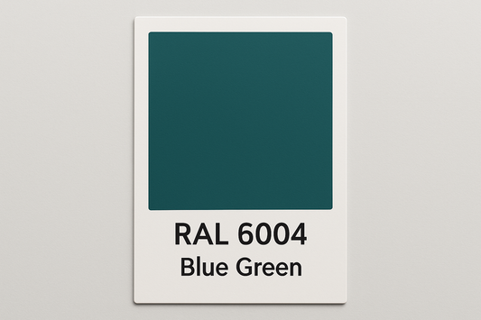 Create Colour Swatch Card RAL 6004, known as Blue Green