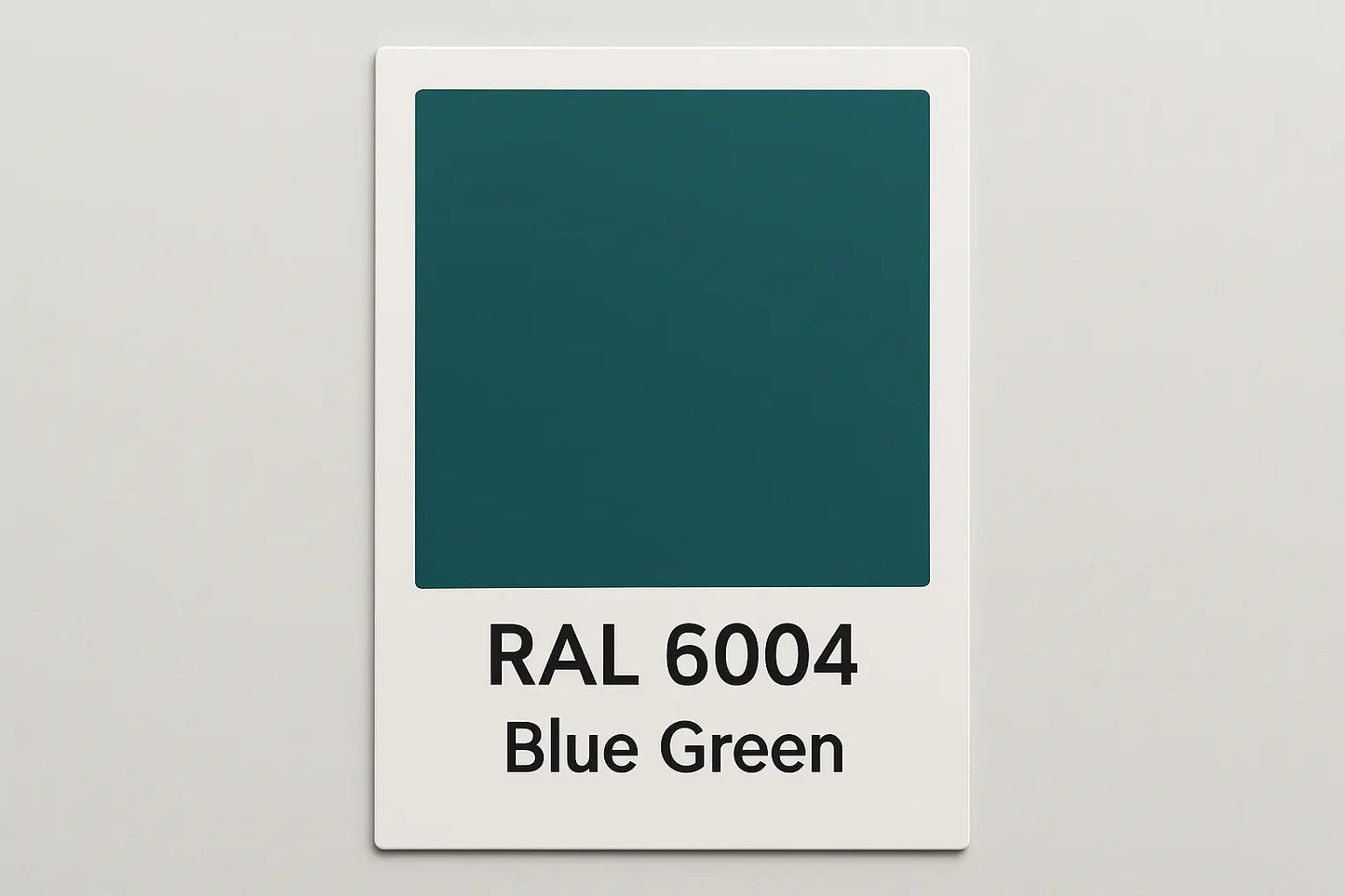 Create Colour Swatch Card RAL 6004, known as Blue Green