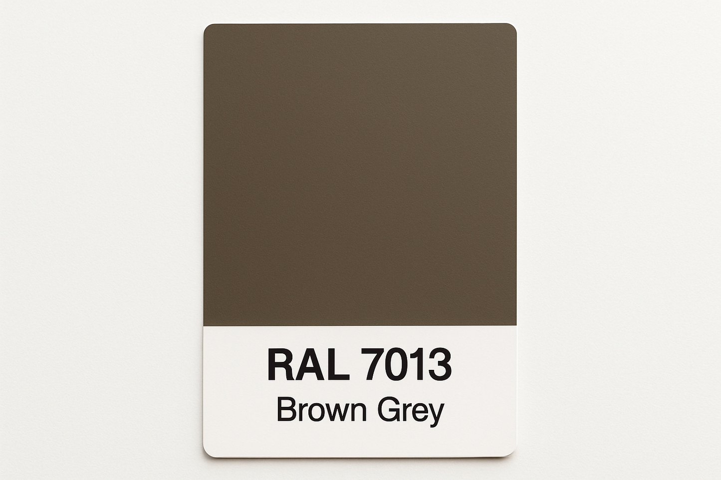 create Colour Swatch Card RAL 7013