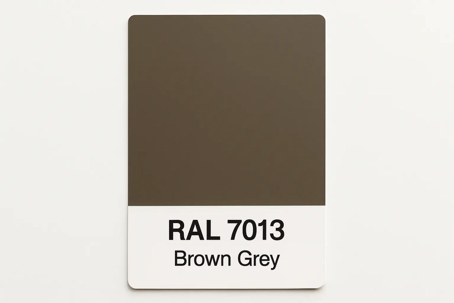 create Colour Swatch Card RAL 7013