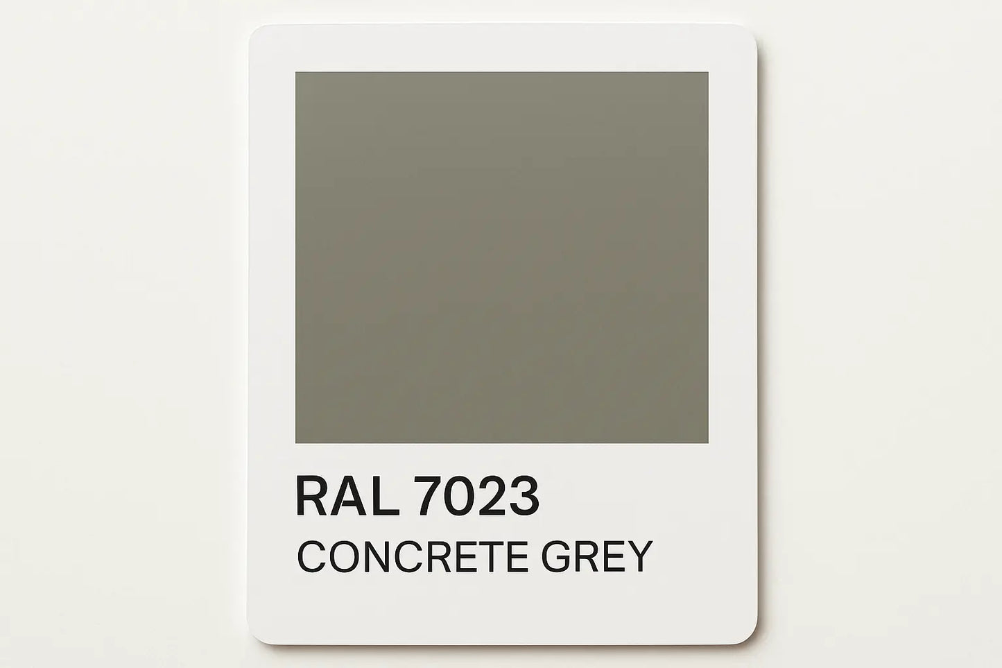 Create Colour Swatch Card RAL 7023